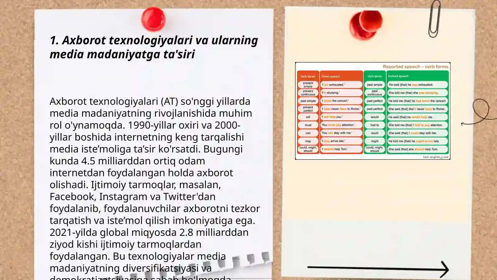 Axborot matnlar bilan ishlash va media madaniyat 3