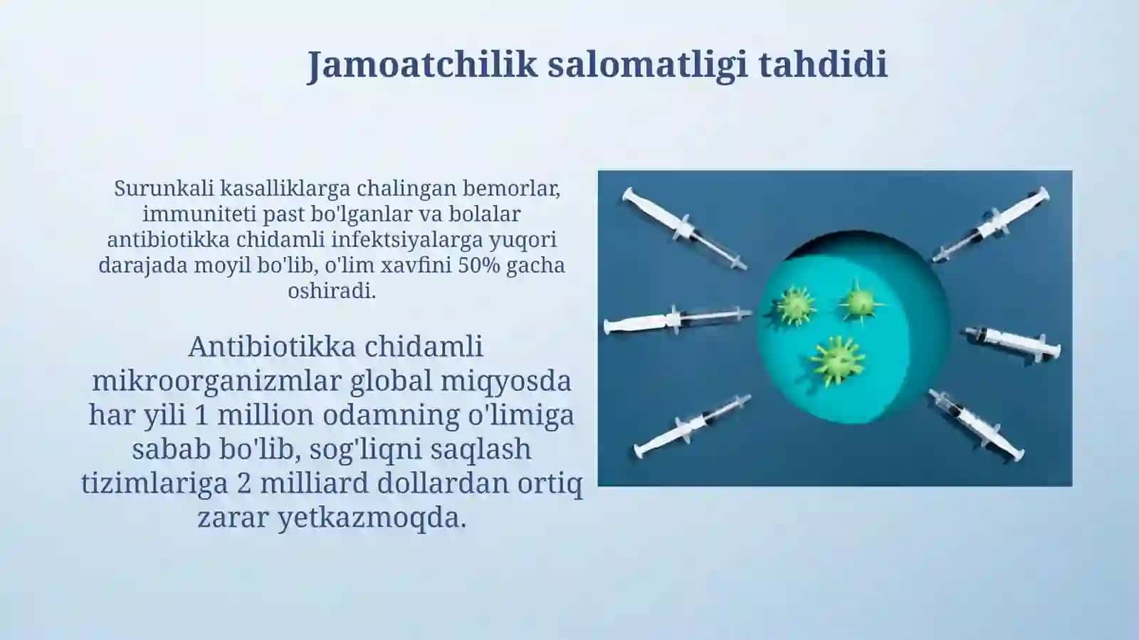 Antibiotiklarga chidamli mikroorganizmlar 3