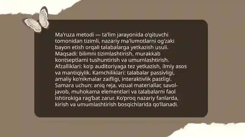 Ta'lim jarayonining metodlari 3