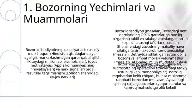 Bozor iqtisodiyotining mazmuni va asosiy belgilari 3