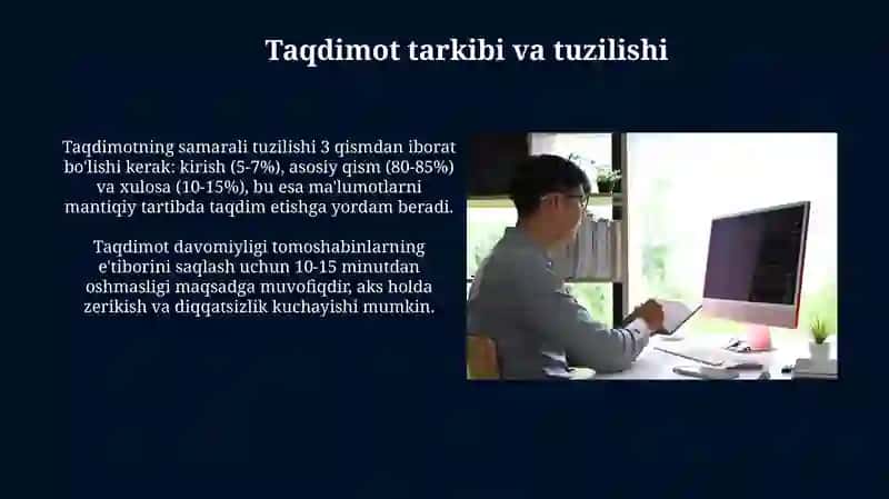 Taqdimotlar yaratish texnalogiyasi 3