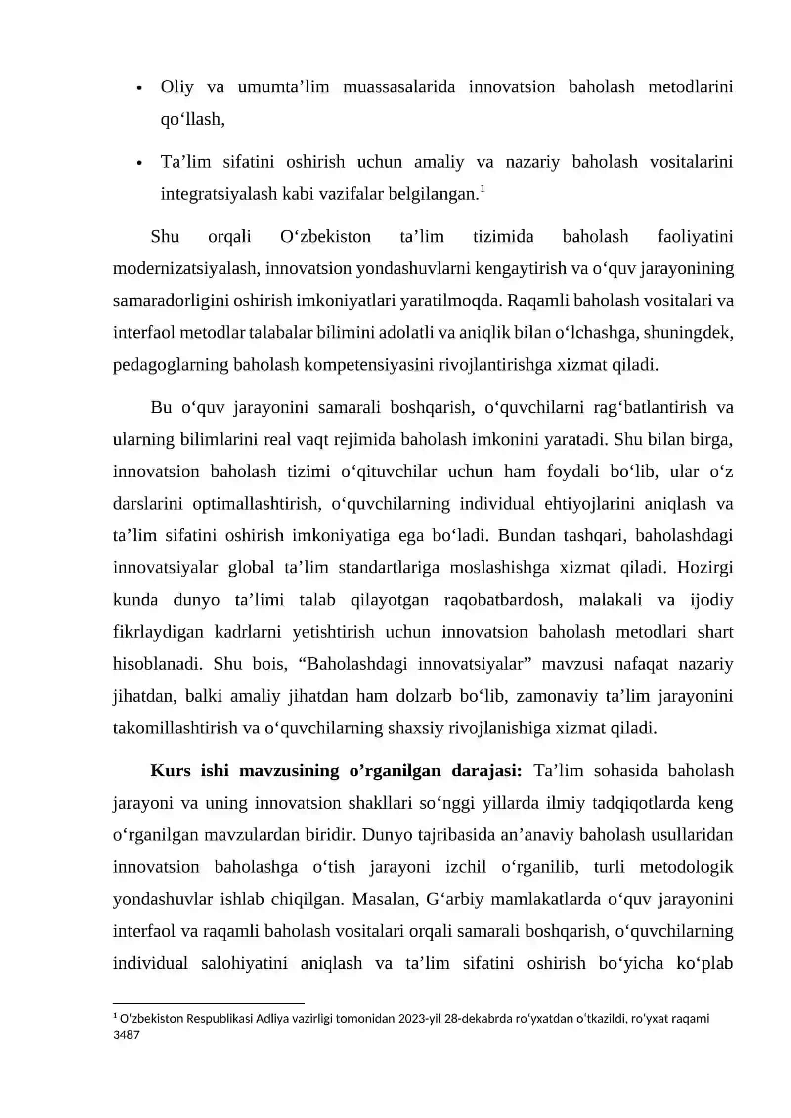 Bahaolashdagi Innovatsiyalar 3