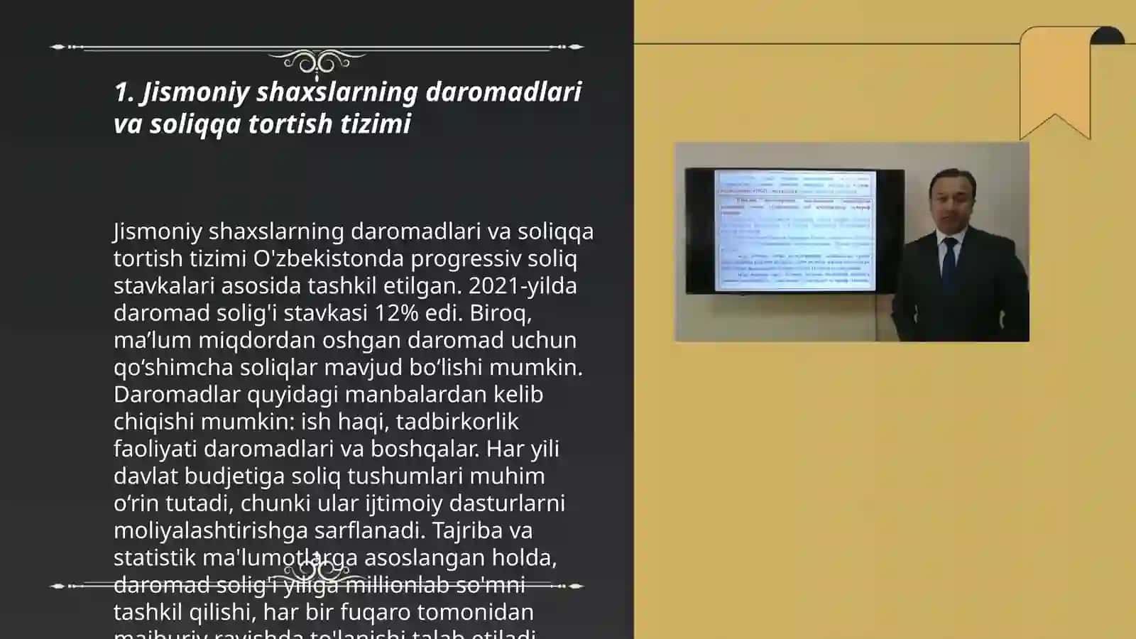 Jismoniy shaxslarning daromadlari va soliqqa tortish tizimi 3