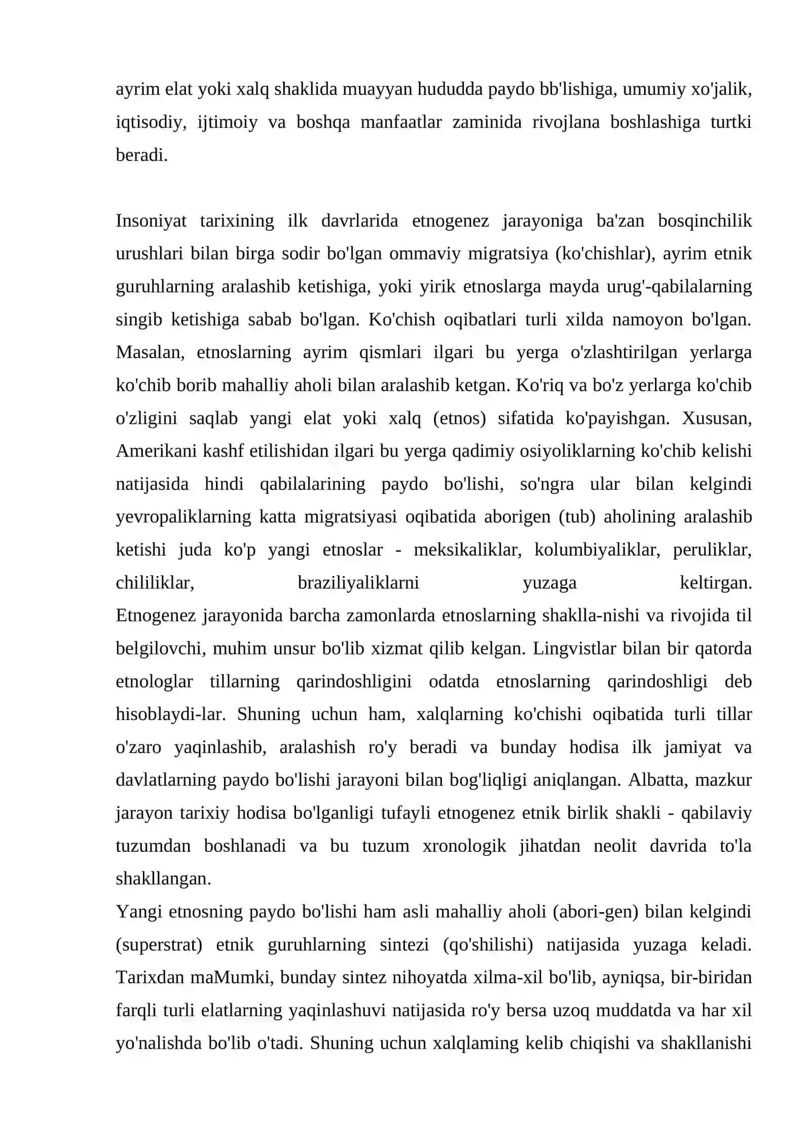 14-ma’ruza: Etnik geografiyasi, etnos va hudud, xo‘jalik-madaniy tiplar shakllanishining ekologik omillari 3
