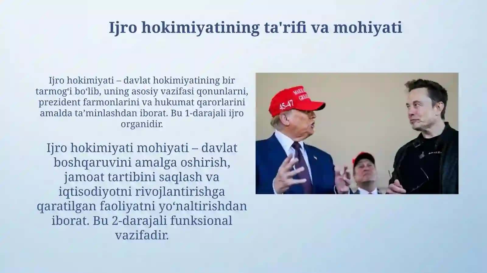 Ijroiya hokimiyat tushunchasi 3