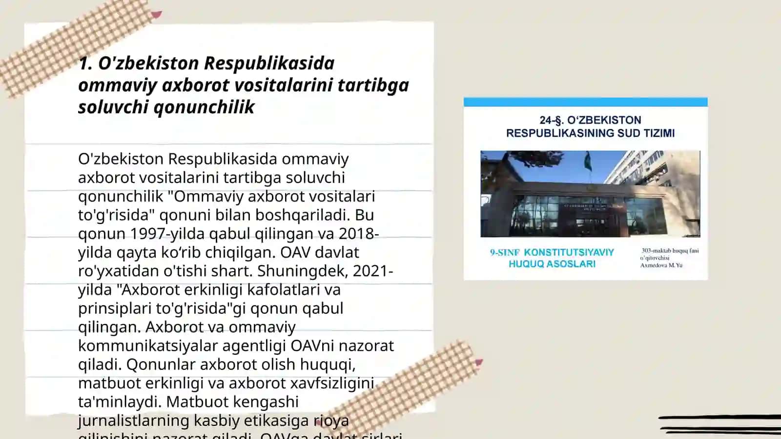 O'zbekiston Respublikasida ommaviy axborot vositalarining faoliyati 3