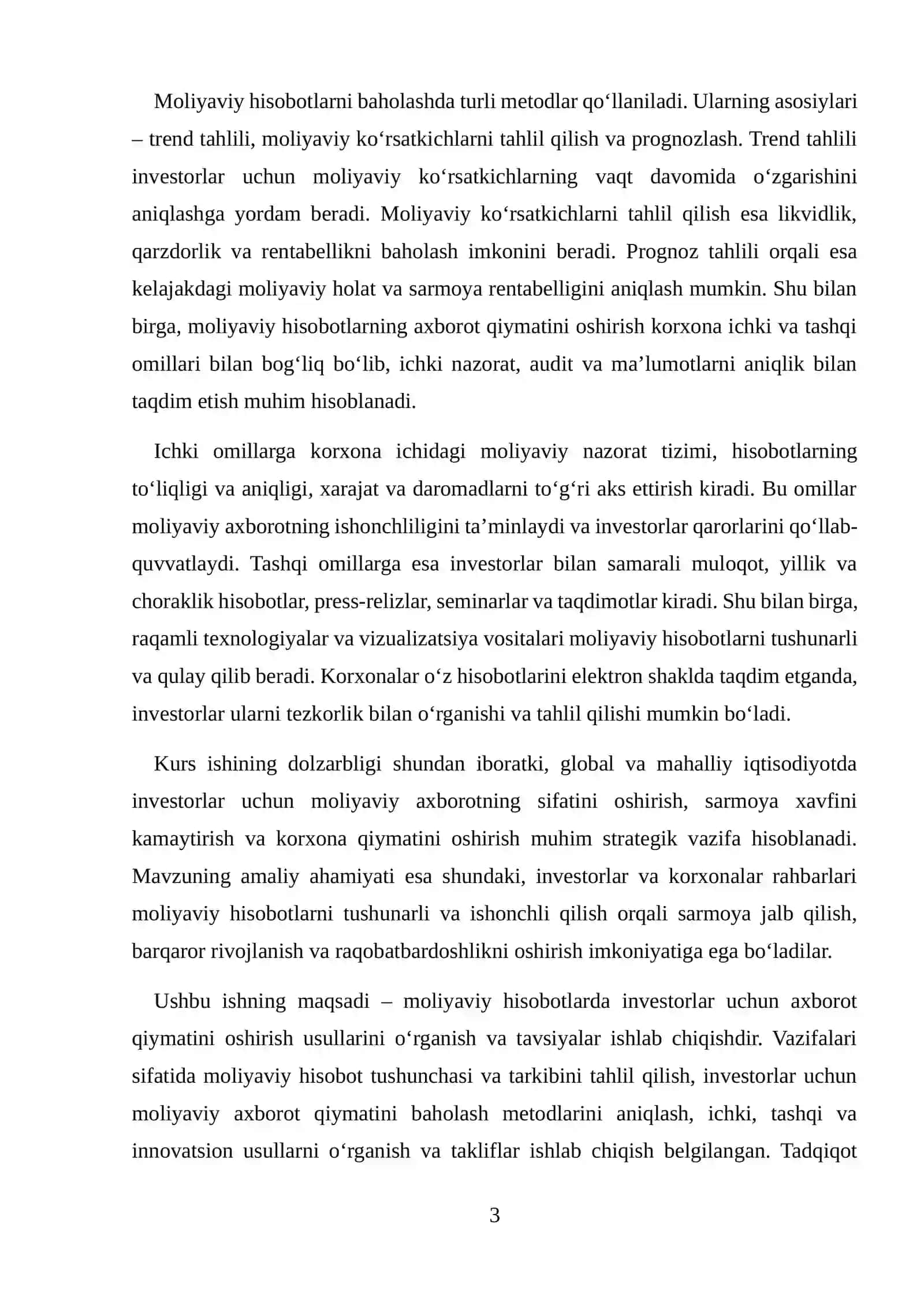 MOLIYAVIY HISOBOTDA INVESTORLAR UCHUN AXBOROT QIYMATINI OSHIRISH USULLARI 3