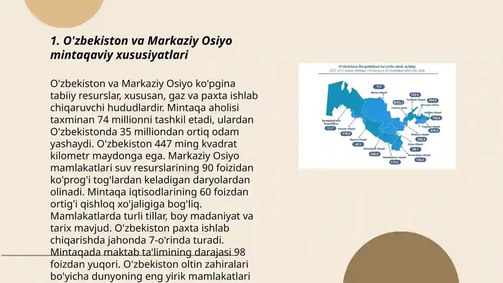 O'zbekistonning geosiyosiy va geoiqtisodiy o'rni 3