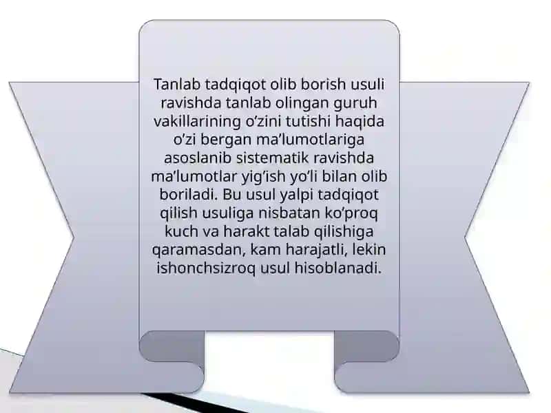 IJTIMOIY ISHDAGI TADQIQOTLARDA TANLASH METODI 3