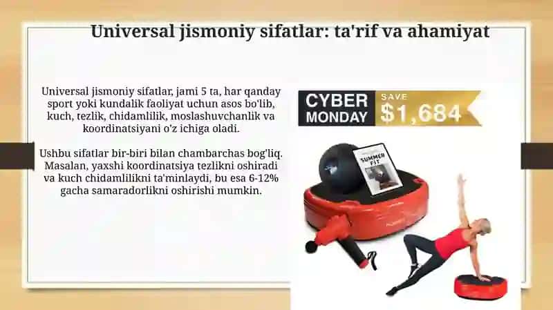 Umimiy jismoniy sifatlarni rivojlantiruvchi mashqlar majmuasi 3