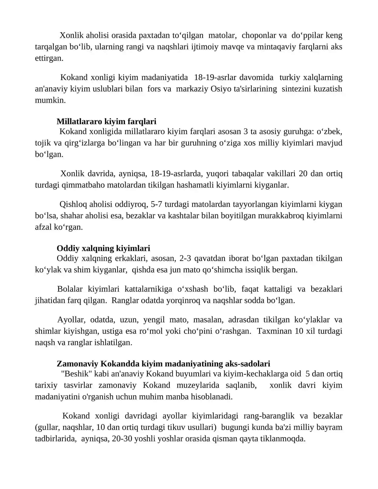 Qo‘qon xonligida kiyinish madaniyati 3