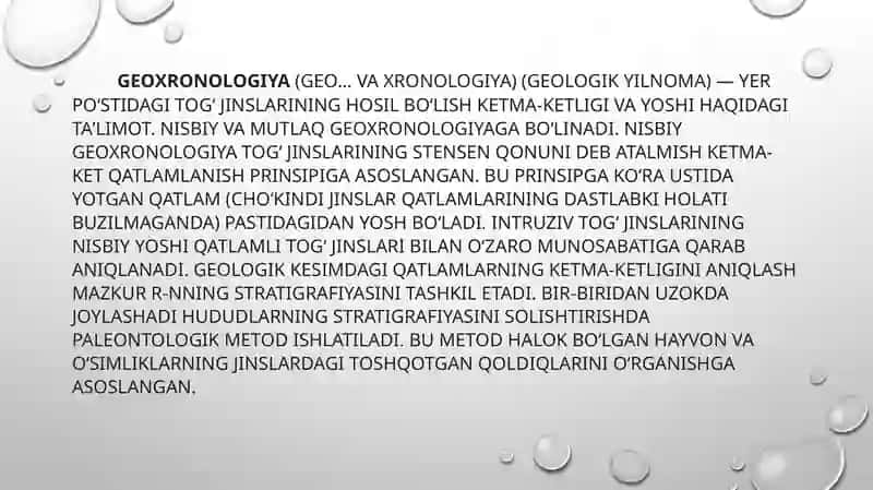 Geoxronologiya va paleontologiya 3