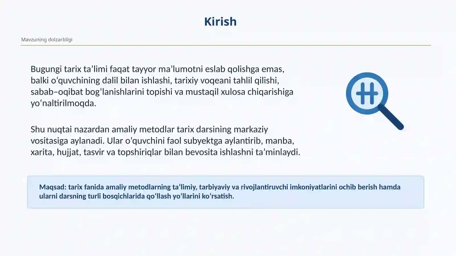 Tarix ta'limining amaliymetodlari 3
