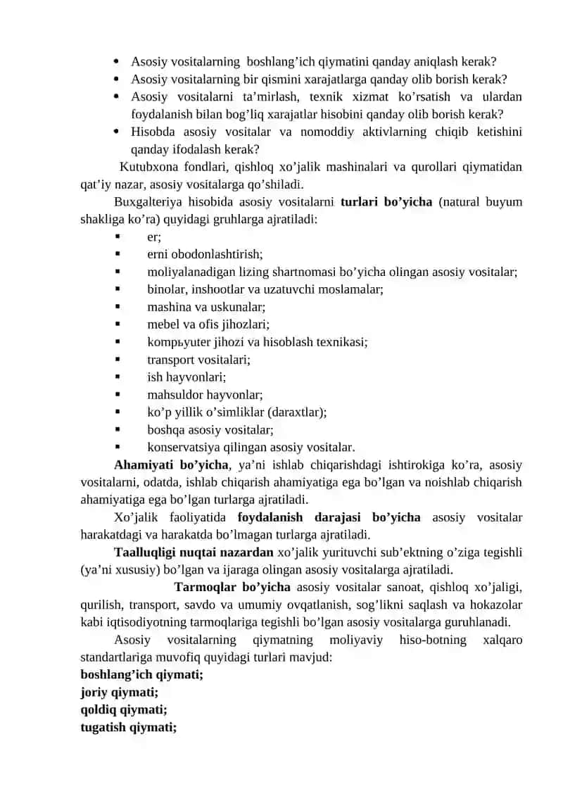 MAVZU. ASOSIY VOSITALAR VA NOMODDIY AKTIVLAR HISOBI 3