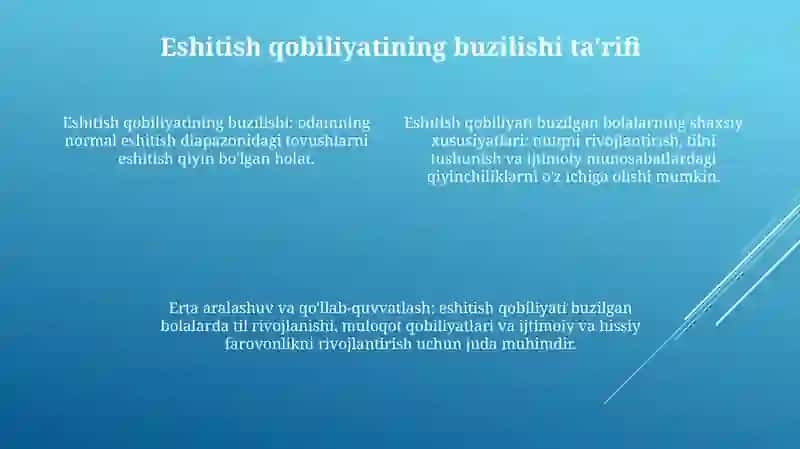 Eshitishida Nuqsoni Bo'Lgan Bolalar Shaxsiyati 3