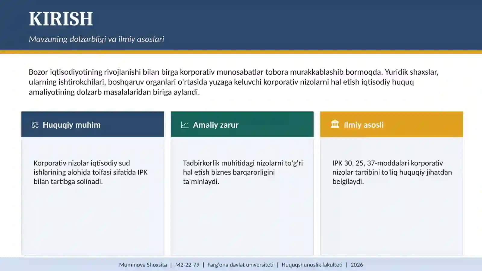 SUDLARDA KORPORATIV NIZOLARNI KO'RIB CHIQISHNING O'ZIGA XOS XUSUSIYATLARI 3