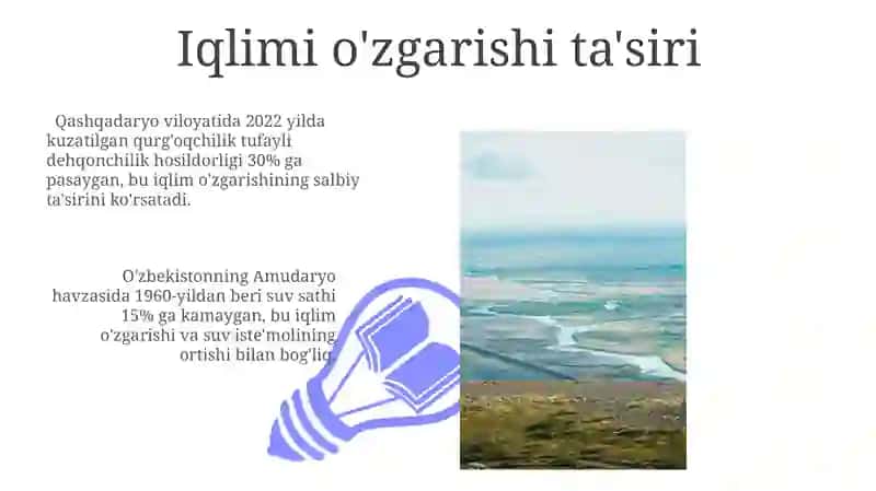 Oʻzbekistonning iqlimi,ichki suvlari 3