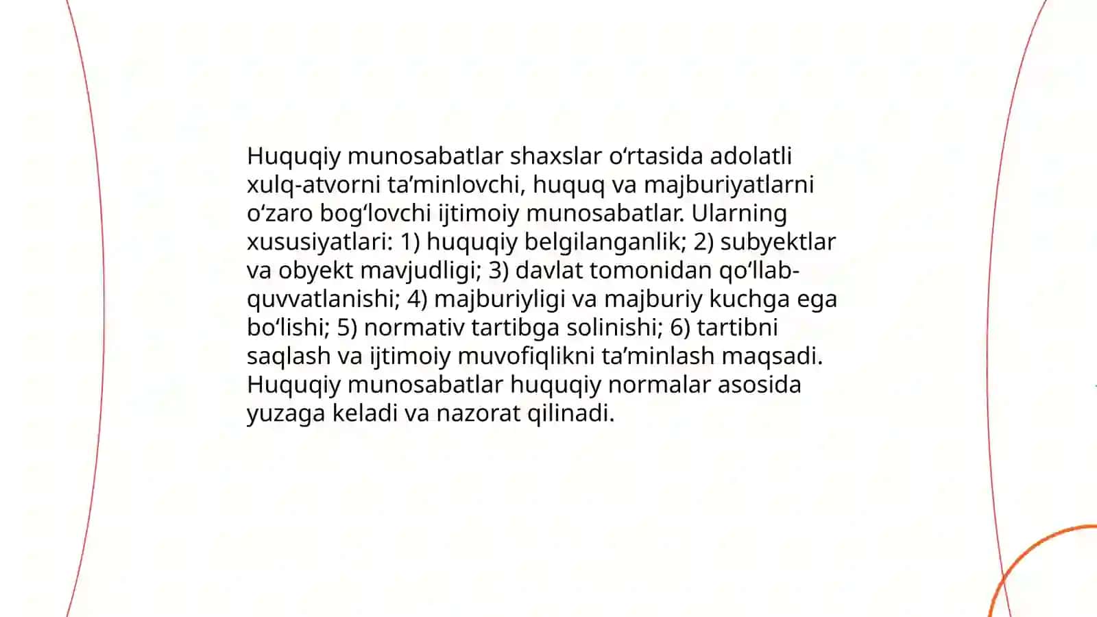 Huquqiy munosabatlar va huquq ijodkorligi 3