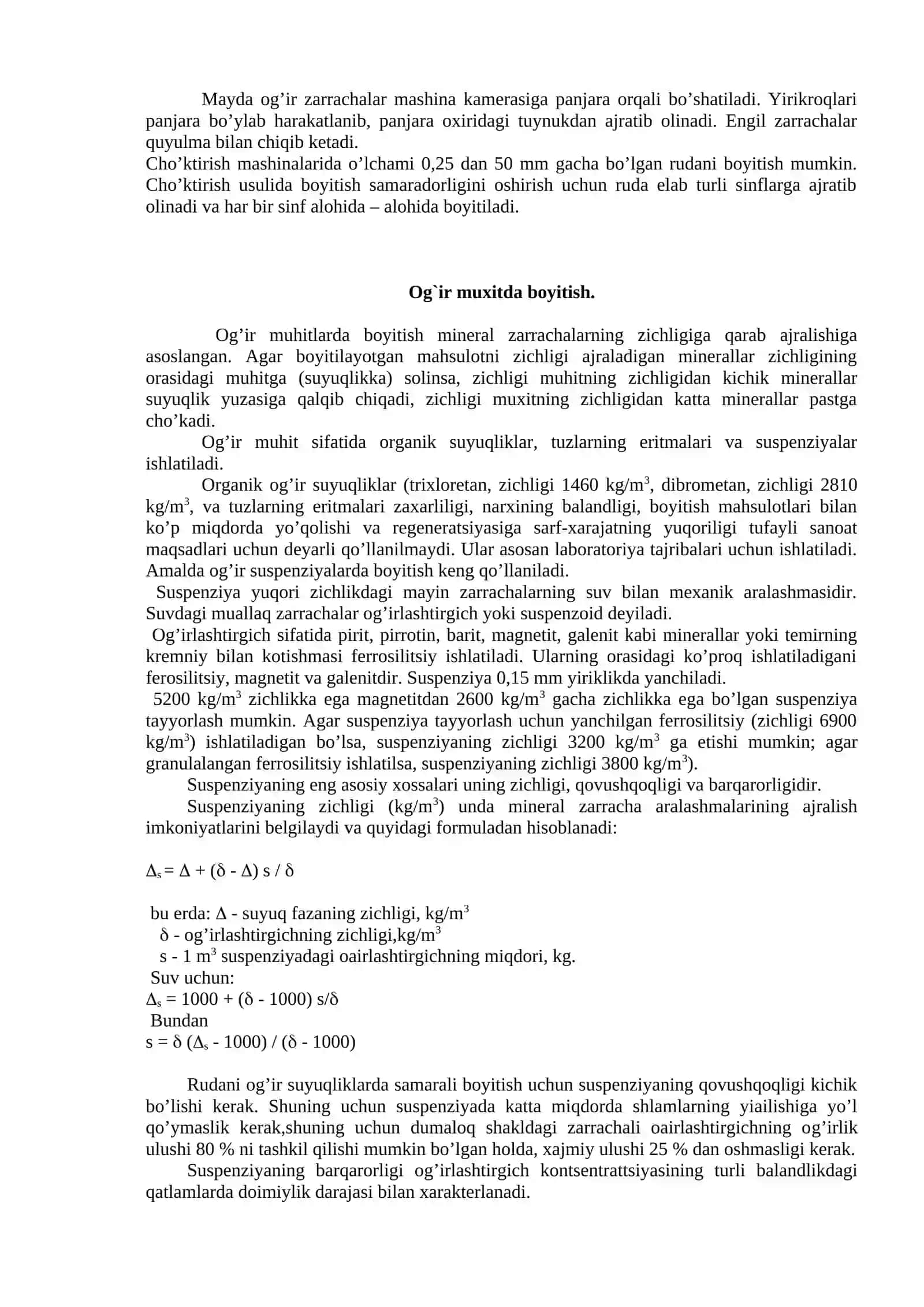 Metalli rudalarni gravitatsiya usulida boyitish texnologiyasi 3