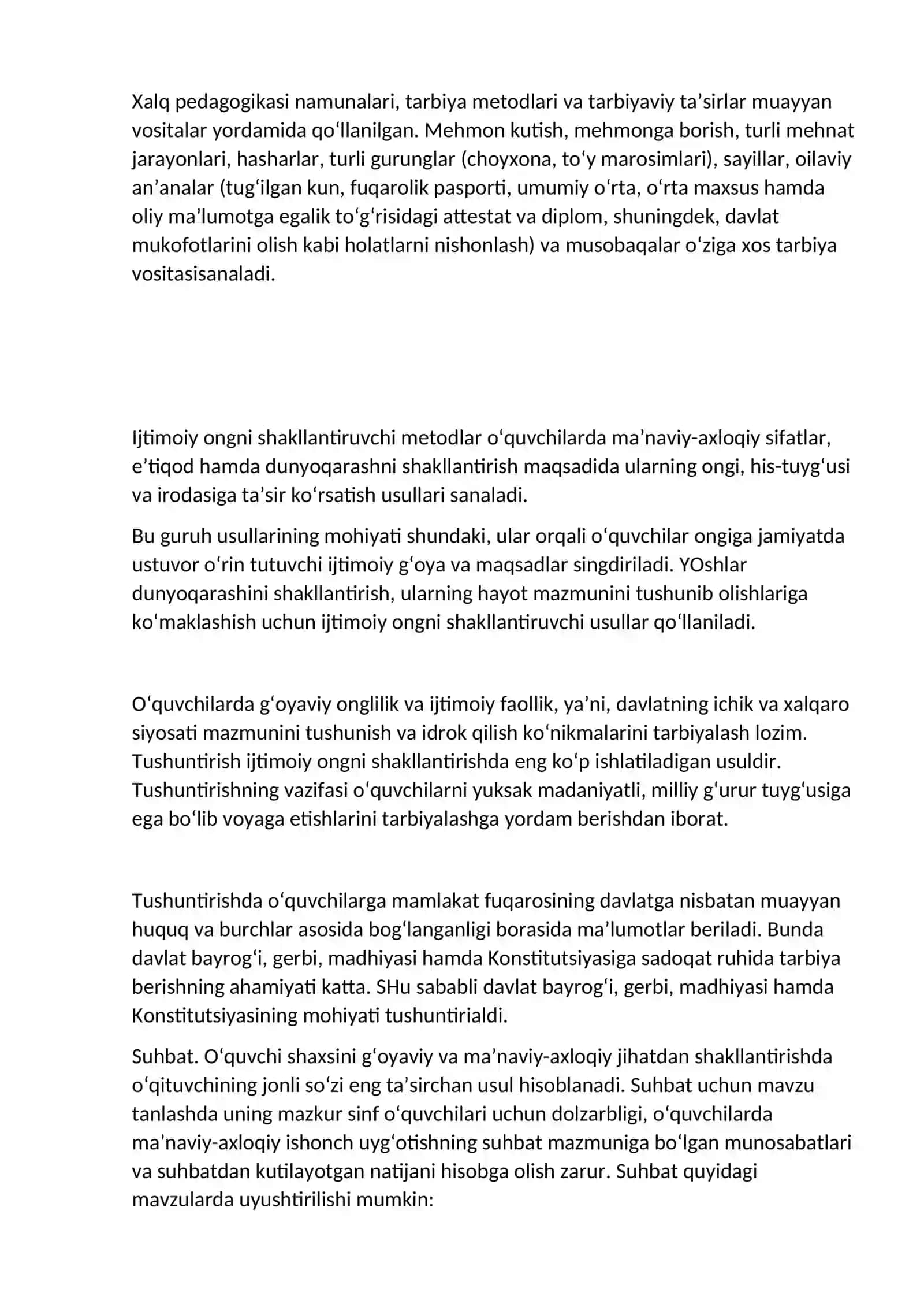 Tarbiya qonunlari va metodlari 3