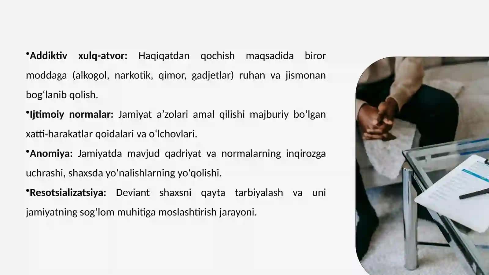 “Deviant xulq atvor psixologiyasi” 3