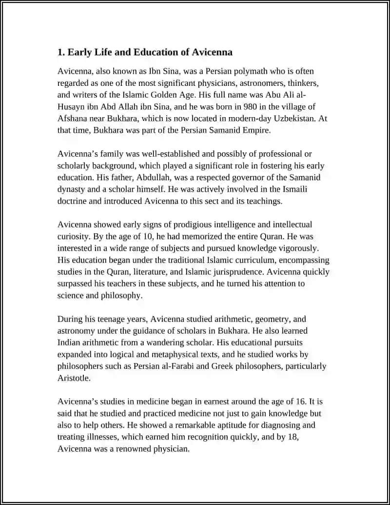 Avicenna's Contributions to Medicine 3