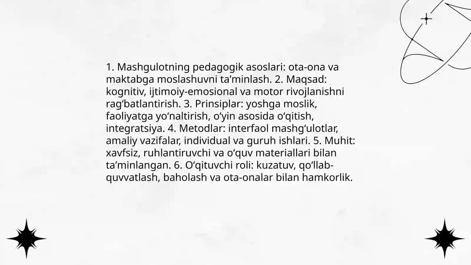Bolalarni maktabga tayyorlashda mashgulotning orni 3
