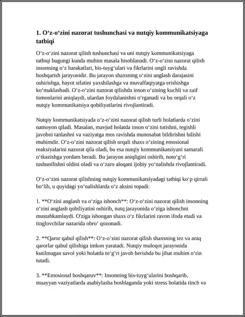 O'Z-O'ZINI NAZORAT QILISH VA UNI NUTQIY KOMMUNIKASIYAGA KIRITISH TEXNOLOGIYALARI 3
