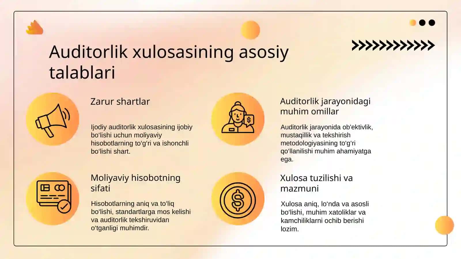 Moliyaviy hisobot tog'risida ijobiy auditorlik xulosasini tayyorlash 3