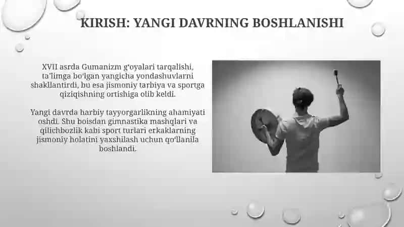 Yangi davrda jismoniy tarbiya va sport (17-19 asr) 3