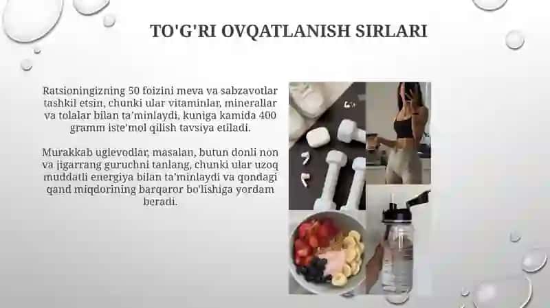 Sog'lom Turmush Tarzi Asoslari 3