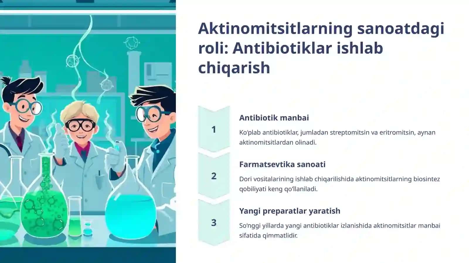 Aktinomitsitlarning sanoat va qishloq xoʻjaligidagi ahamiyati 3