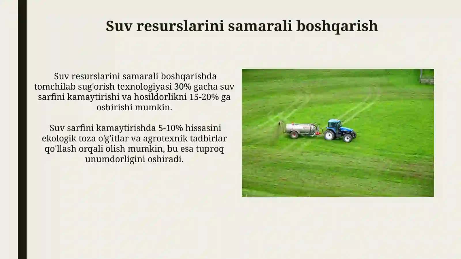Qishloq xoʻjaligi mahsulotlarini ifloslovchi moddalarning miqdorini kamaytirish chora-tadbirlari 3