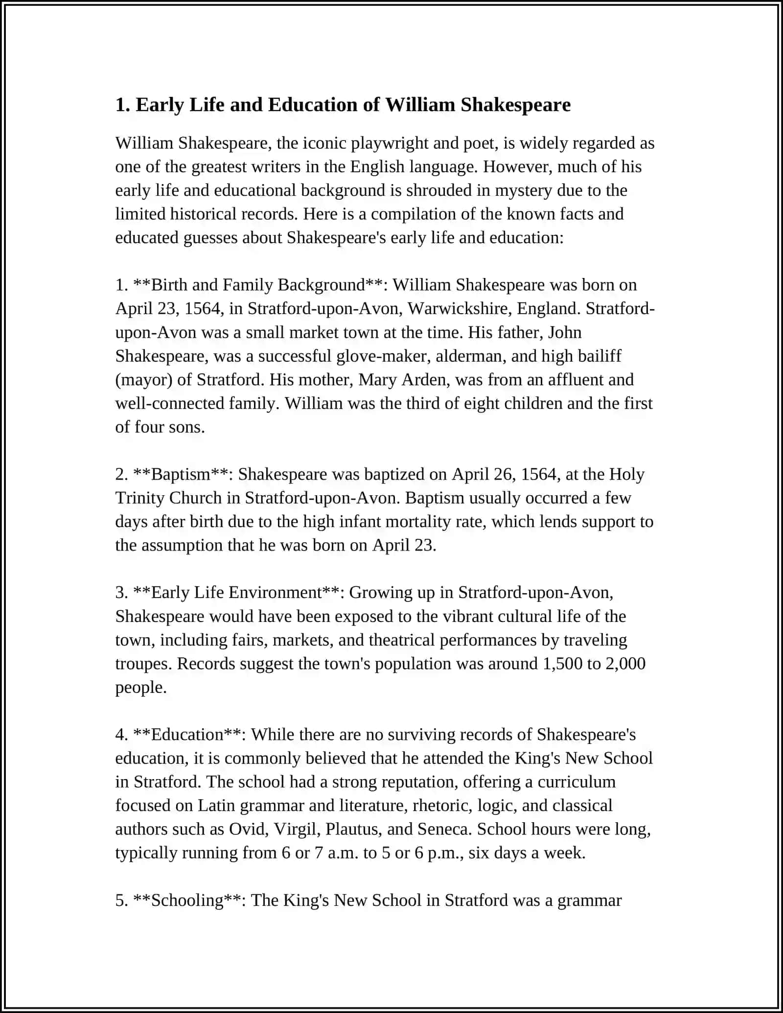 THE LIFE AND WARKS OF WILLIAM SHAKESPEAR 3