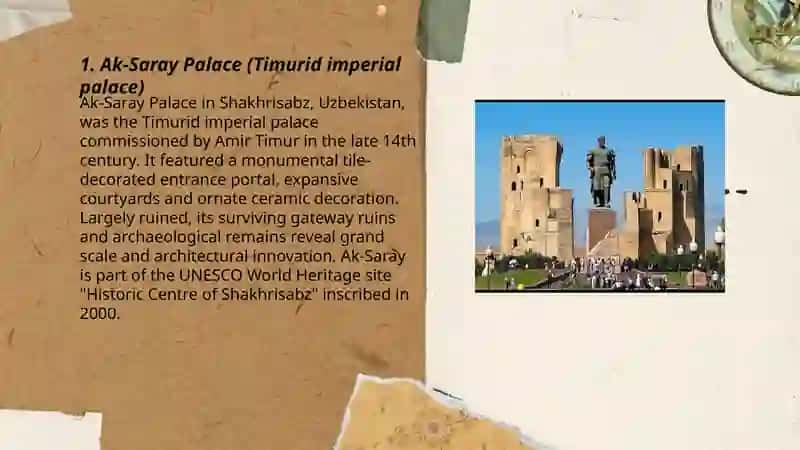 Ak-Saray Palace (Timurid imperial palace) 3