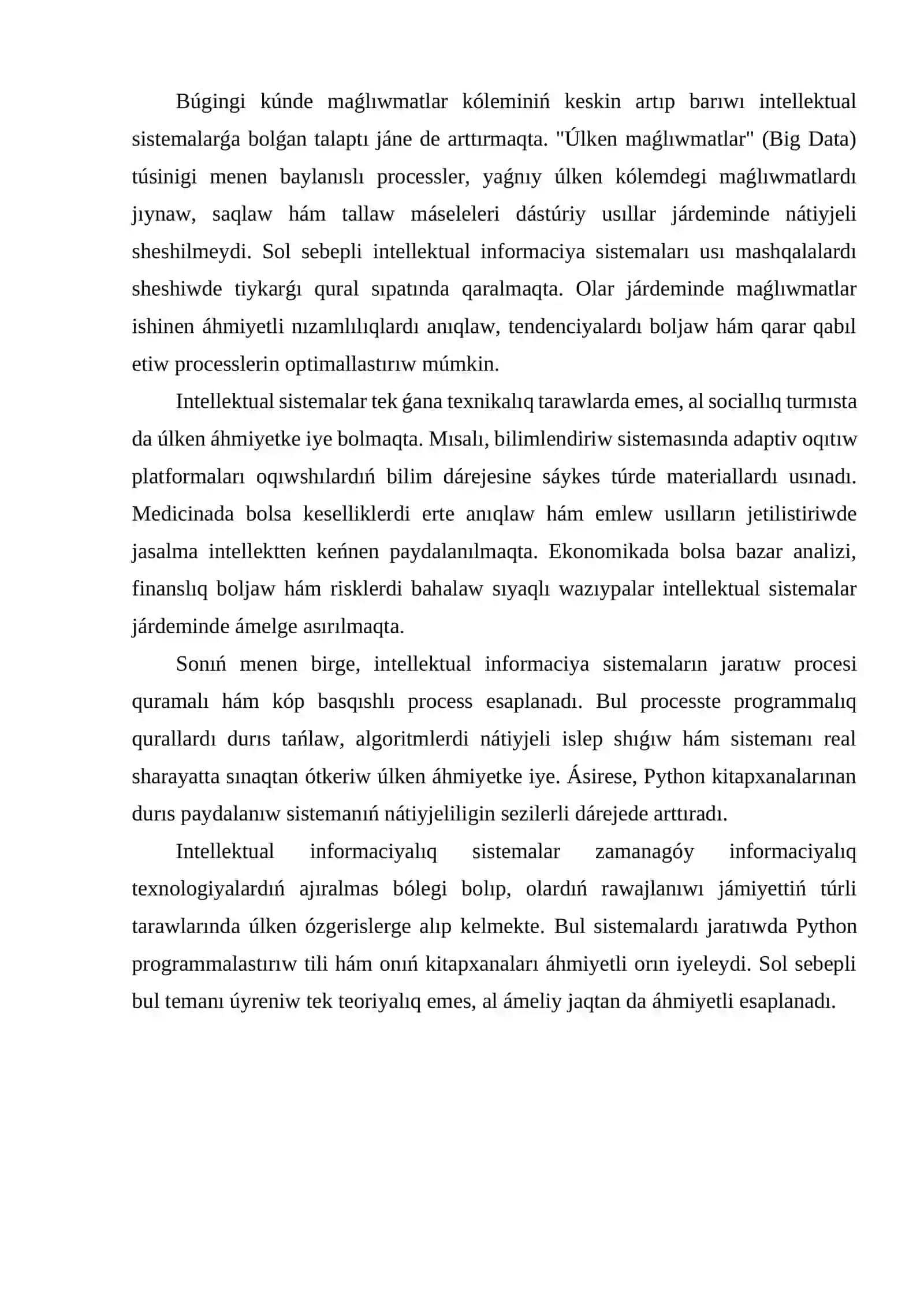 Intellektual informaciya sistemaları 3