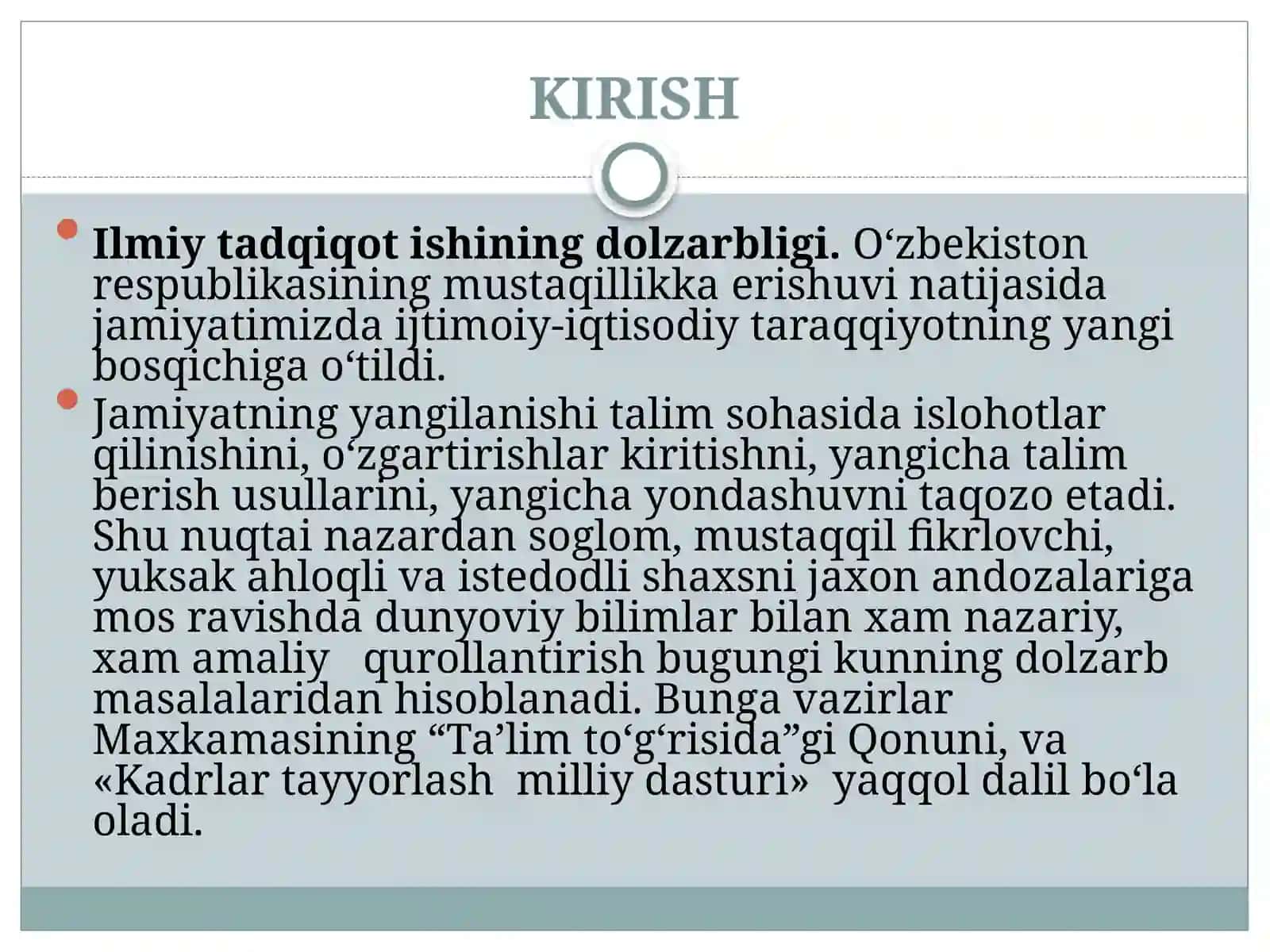 «FUQAROLIK JAMIYATIDA SHAXSNING IJTIMOIY-PSIXOLOGIK XUSUSIYATLARI» 3