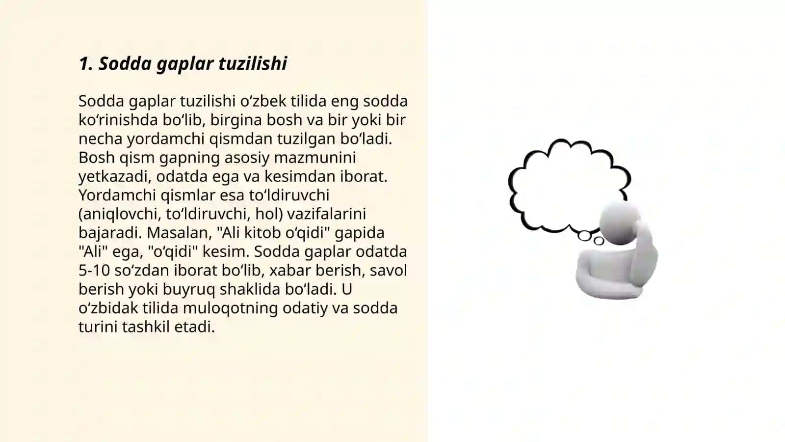 Sodda gaplar tuzilishi 3