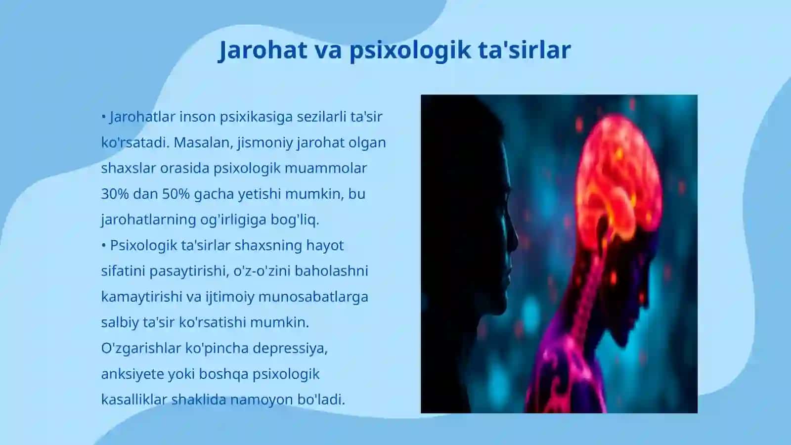 Jarohatlardan keyingi psixalagik kasaliklar 3