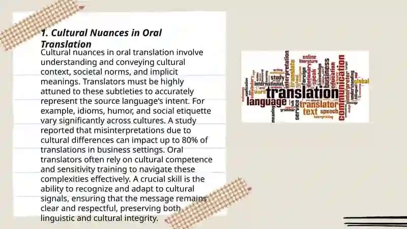 Problems of oral translation 3