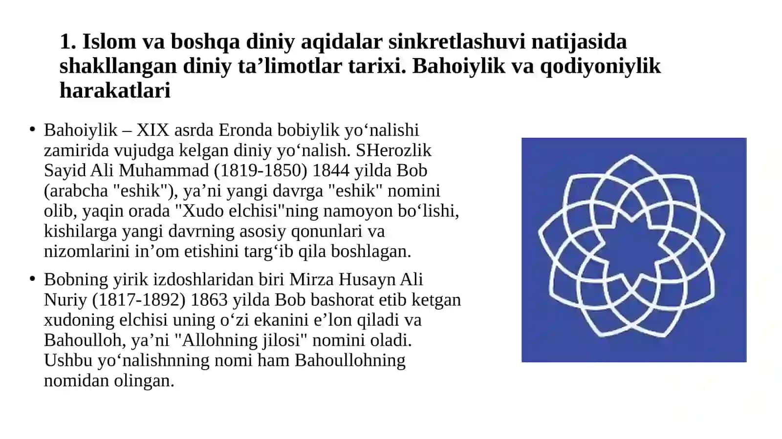 ZAMONAVIY DINIY HARAKATLAR VA SEKTALAR 3