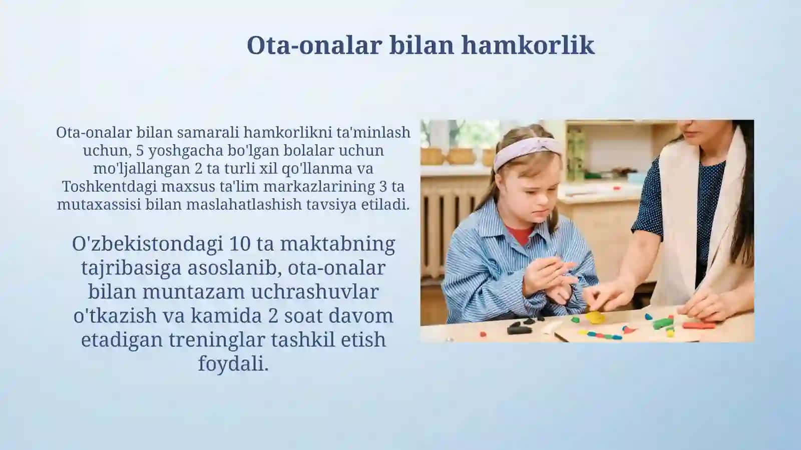 Ota-onalar bilan samarali hamkorlik uchun qo'llanmalar 3