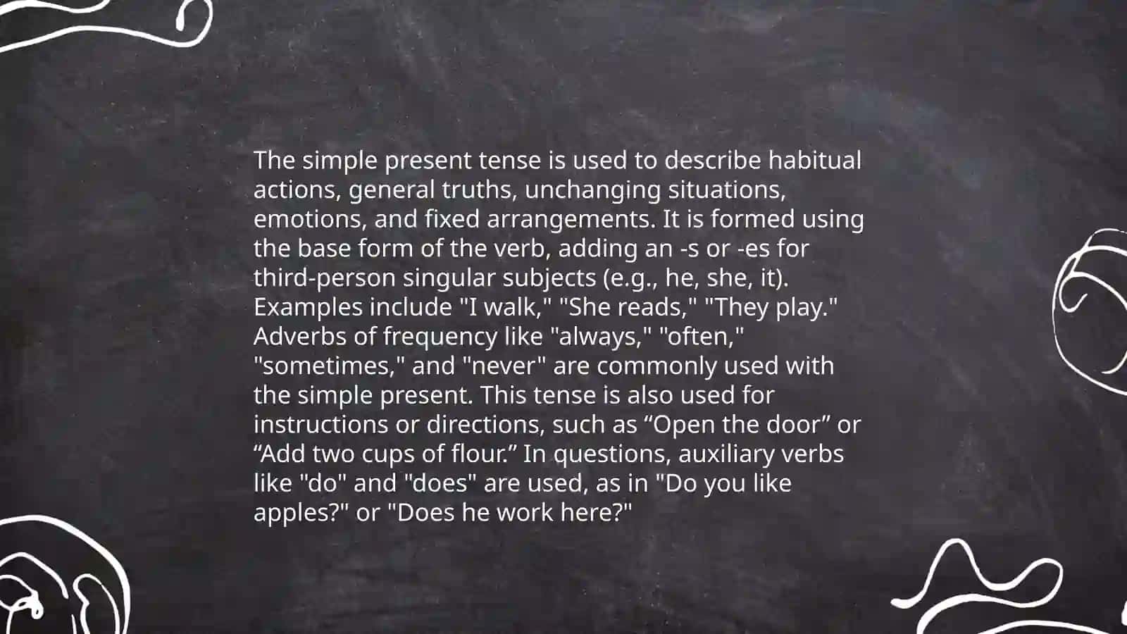 Tense and aspect in text 3