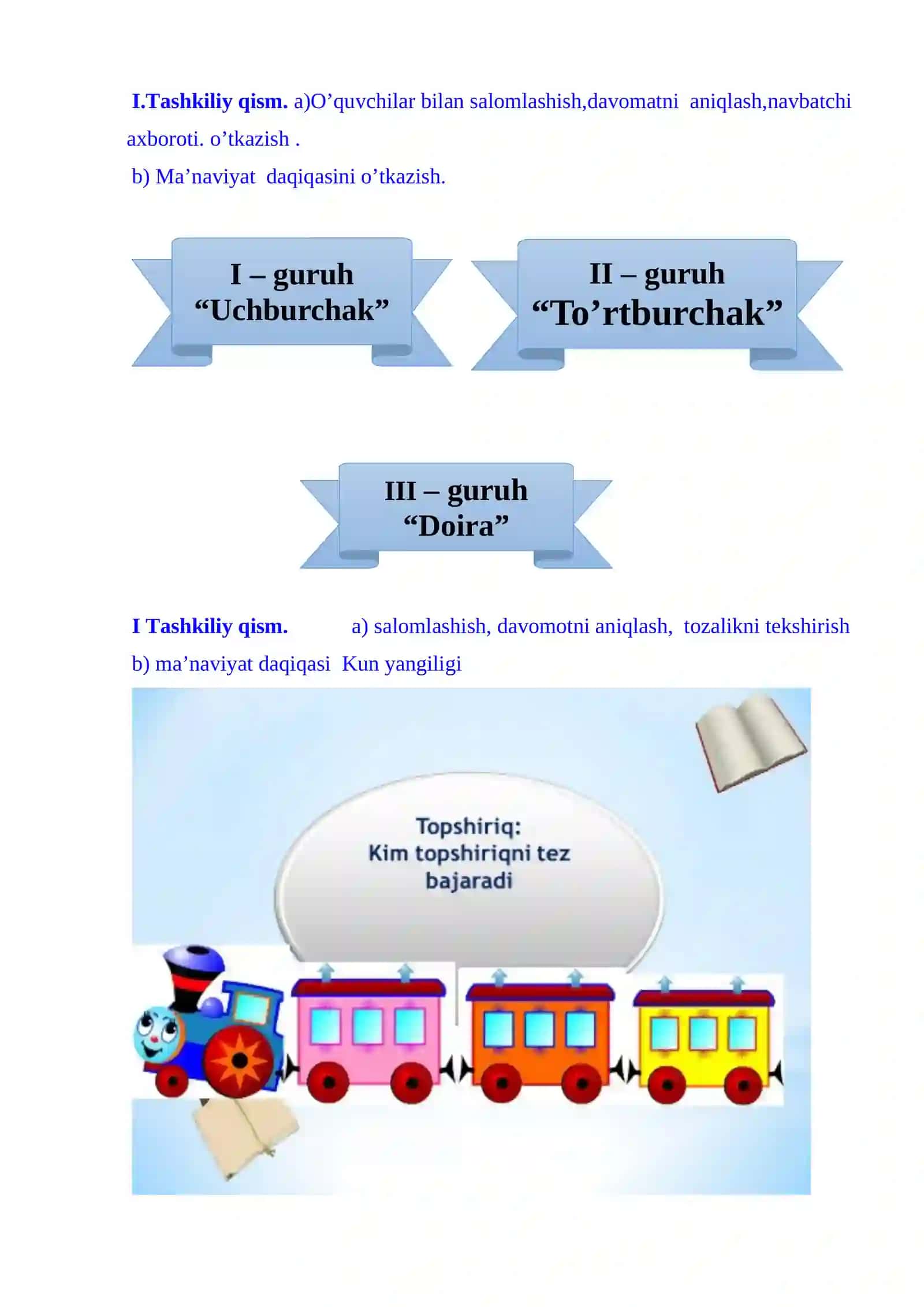 1-sinf matematika Tenglamalar  4-chorak dars ishlanma 3