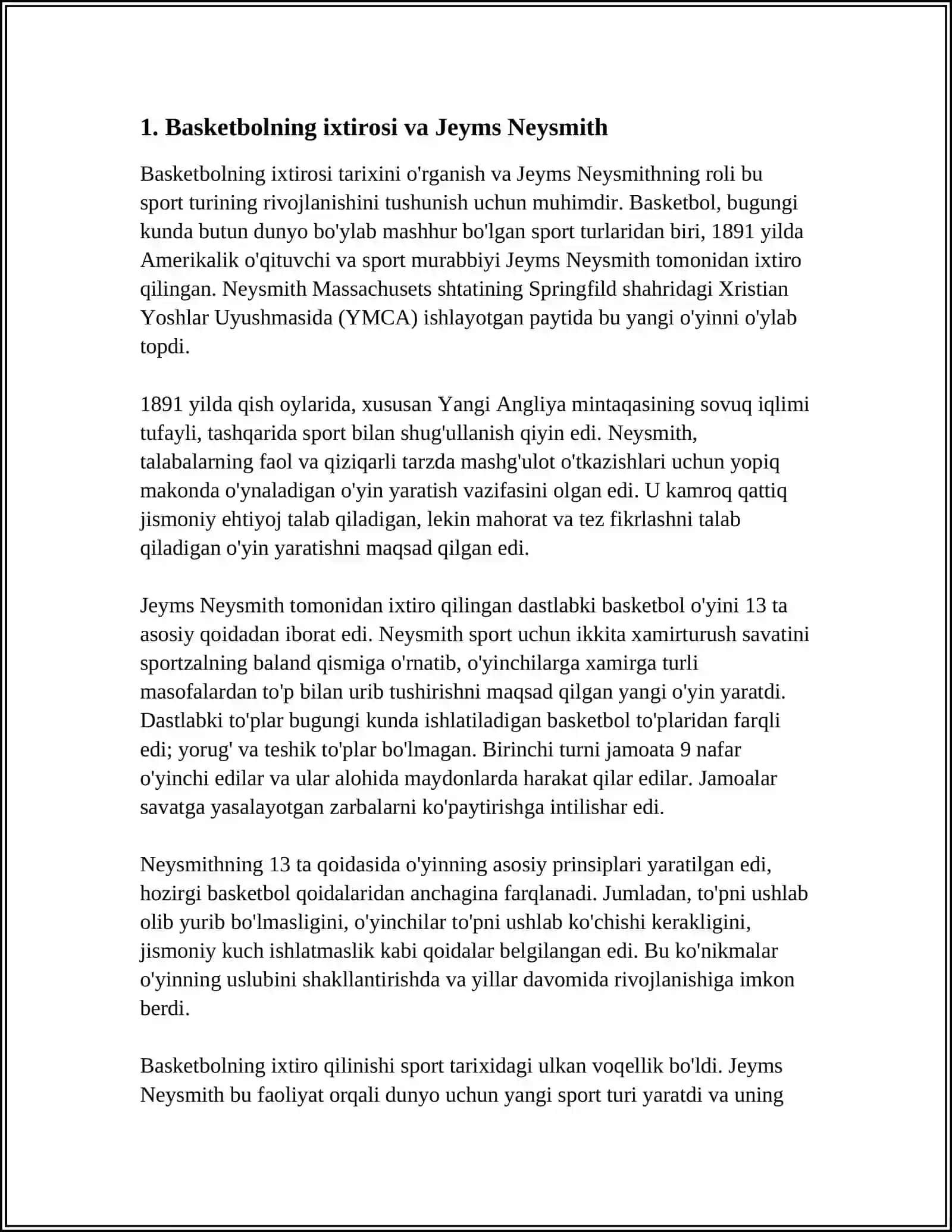 BASKETBOL SPORT TURINI RIVOJLANTIRISH TARIXI 3