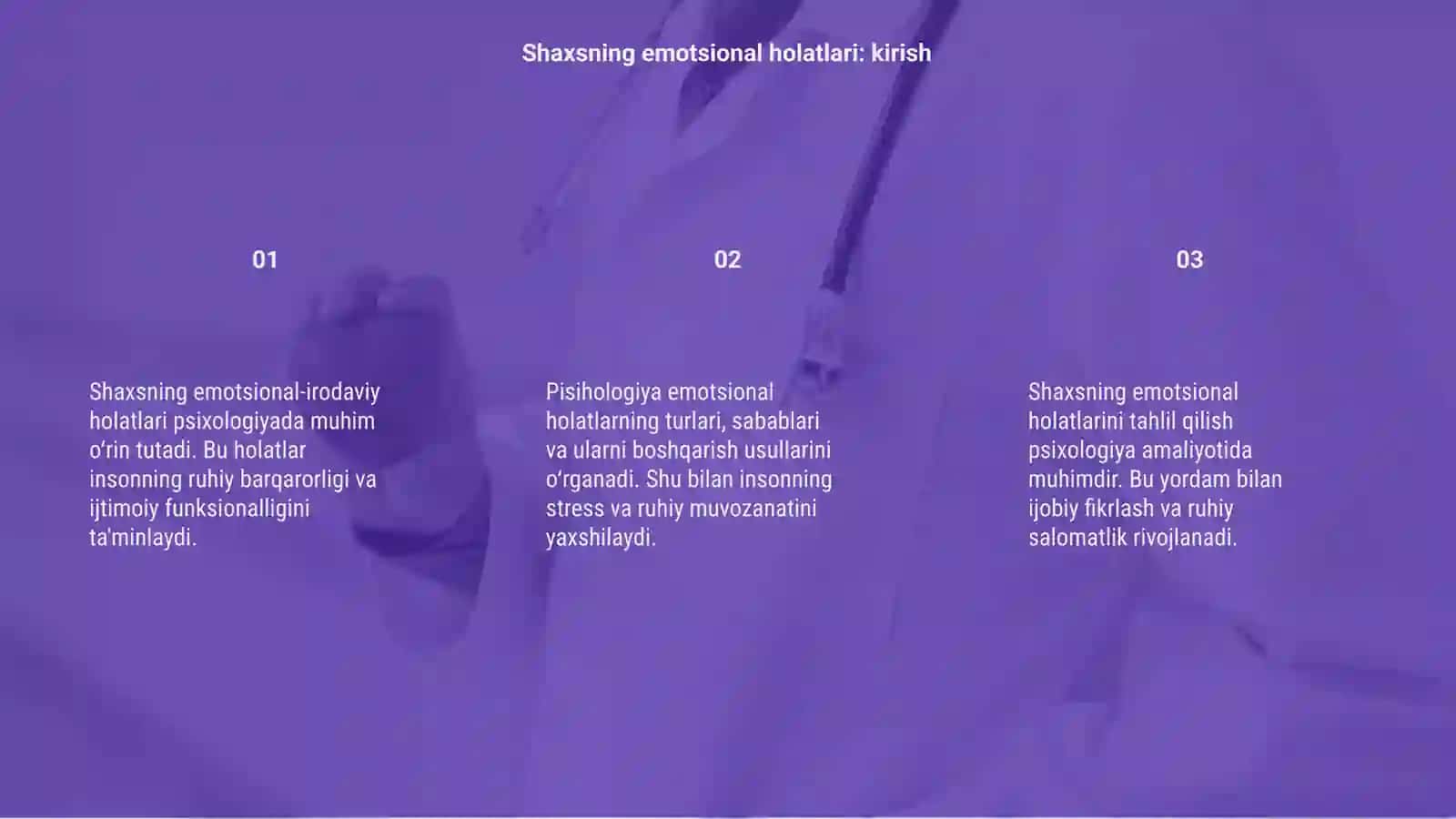 Shaxsning ematsional-irodaviy holatlari.pisixalogiyasi 3