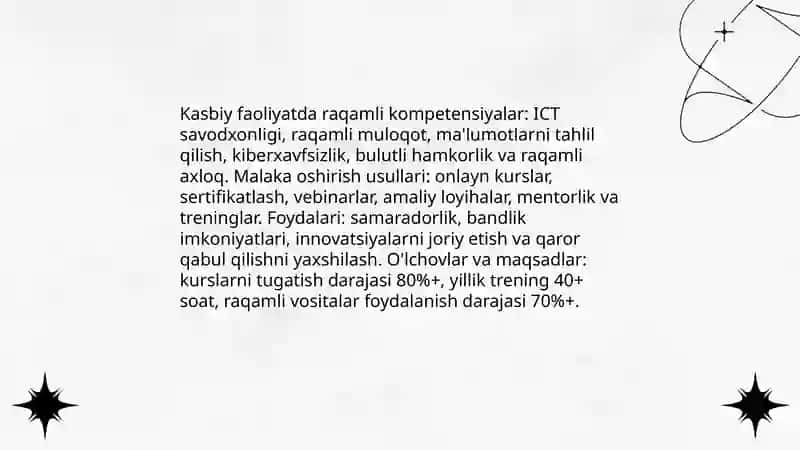 Kasbiy faoliyatda zamonaviy axborot kommunikatsiya Texnologiyalaridan foydalanish 3