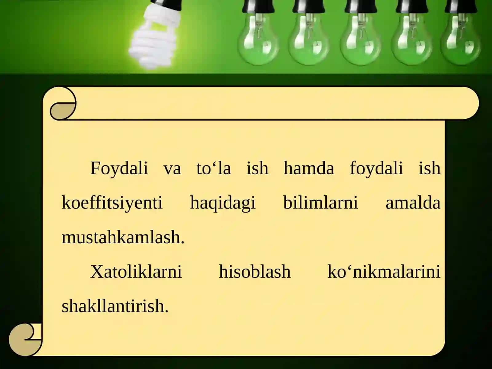 Laboratoriya ishi. Qiyatekislikda foydali ishning koeffitsientini aniqlash 3