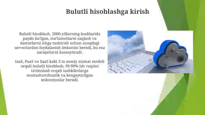Bulutli hisoblashlar(Cloudcomputing) va ularning asosiy tushunchalari 3