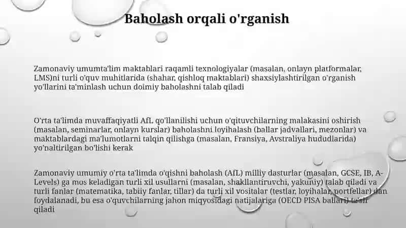 Umumiy o‘rta ta’lim tizimiga qo‘yilayotgan zamonaviy talablar 3